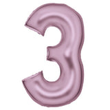 86cm Silk Lustre Pink Foil Balloon - 3