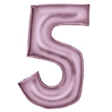 86cm Silk Lustre Pink Foil Balloon - 5