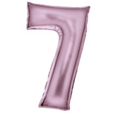 86cm Silk Lustre Pink Foil Balloon - 7