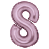 86cm Silk Lustre Pink Foil Balloon - 8