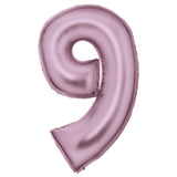 86cm Silk Lustre Pink Foil Balloon - 9