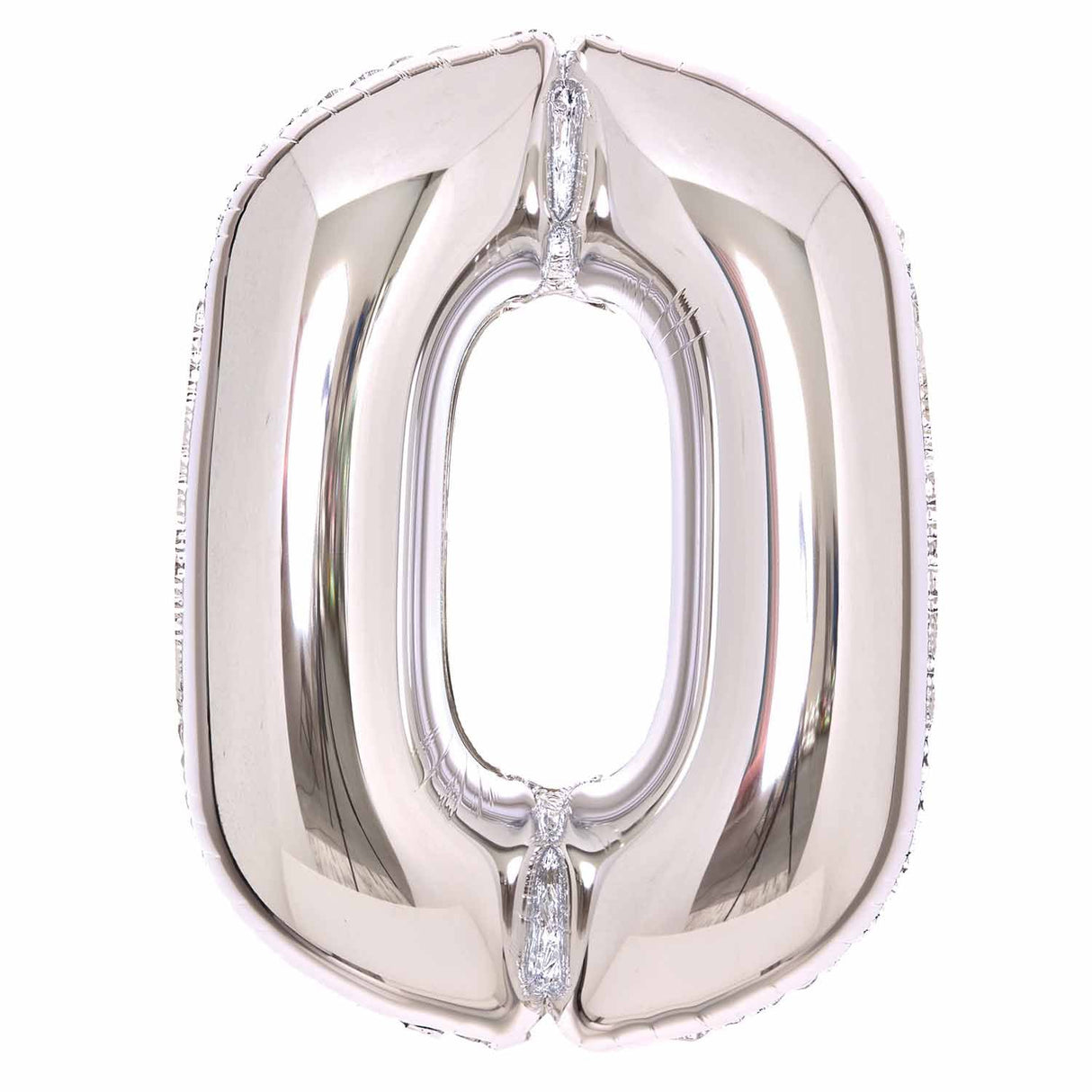 86cm Silver Number Foil Balloon - 0