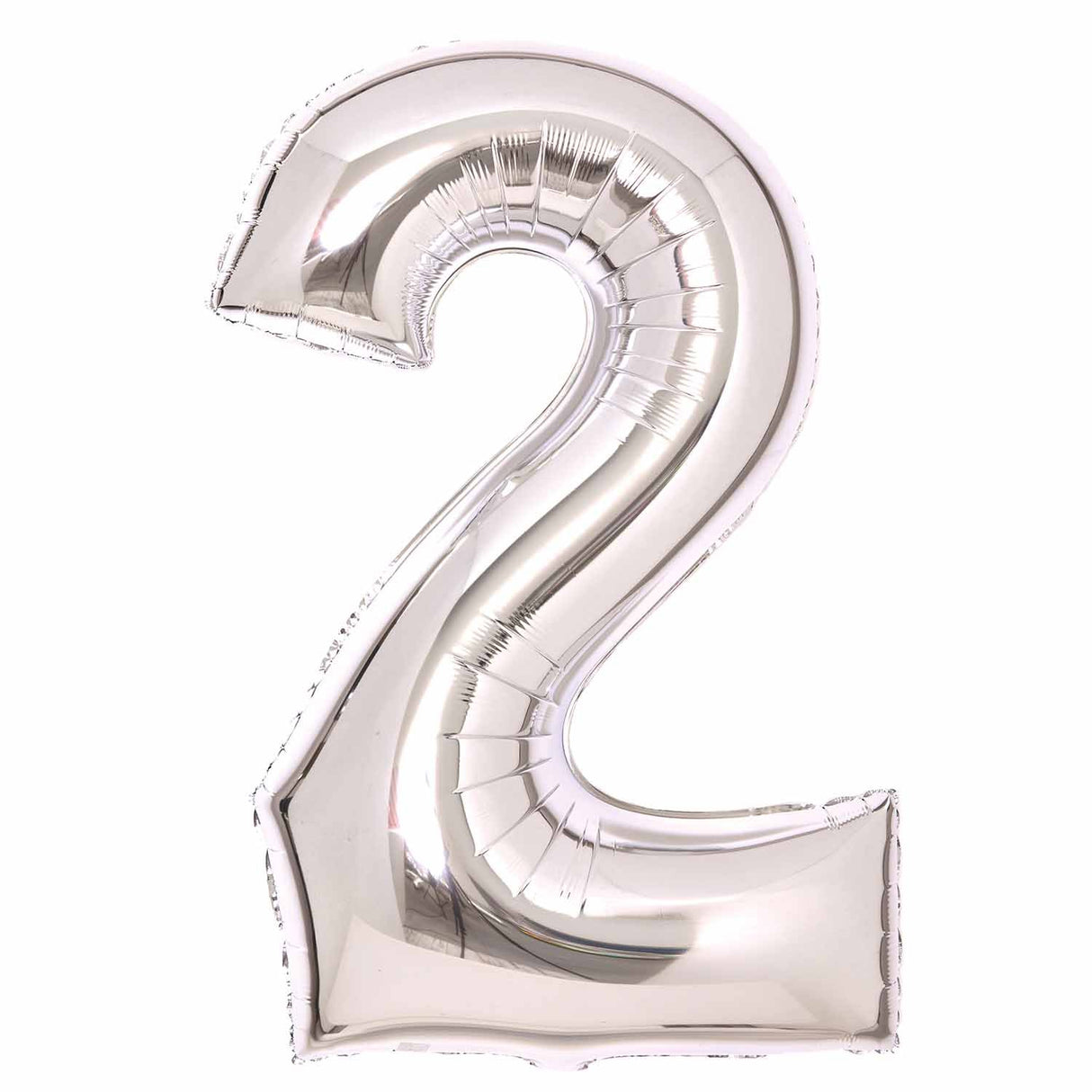 86cm Silver Number Foil Balloon - 2