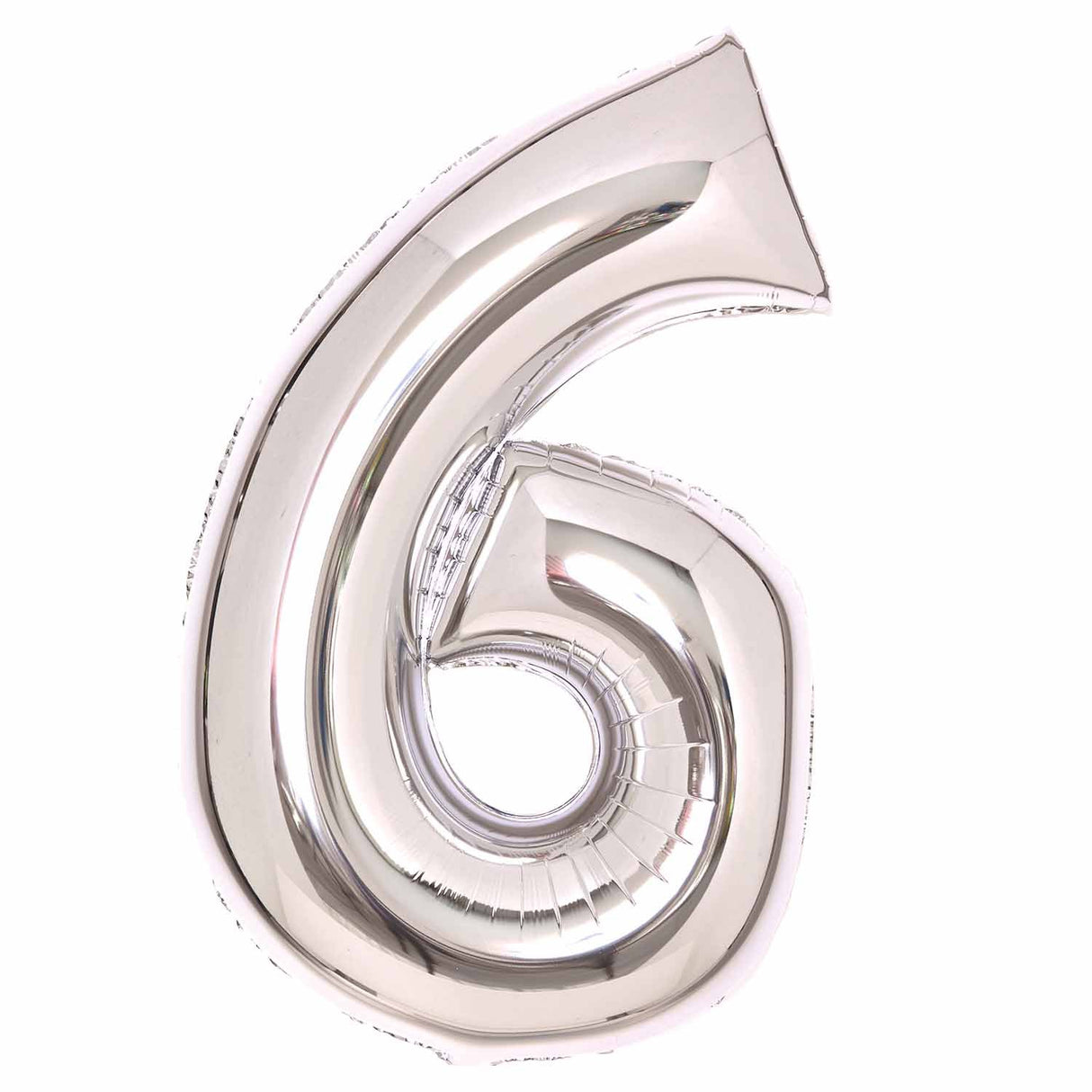 86cm Silver Number Foil Balloon - 6