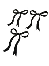 Acrylic Bows Cake Topper 3pk - Black