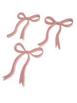 Acrylic Bows Cake Topper 3pk - Pink