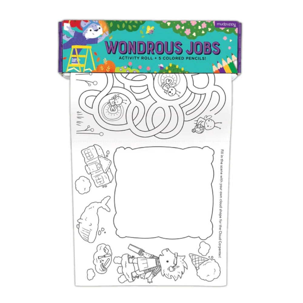 Mudpuppy Activity Roll - Wondrous Jobs
