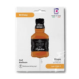 Aged to Perfection Whiskey Bottle Shaped Foil Balloon