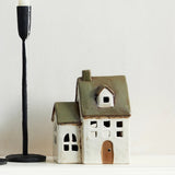 Alsace Tea Light Chapel Olive Green