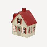 Alsace Tea Light Cottage Cream with Shutters