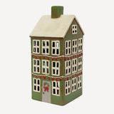 Alsace Tea Light Grande Chalet Christmas Green