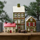 Alsace Tea Light Grande Chalet Christmas Green