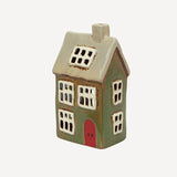 Alsace Tea Light House Christmas Green