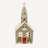 Alsace Tea Light Church Christmas Stone
