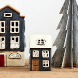 Alsace Tea Light House Navy