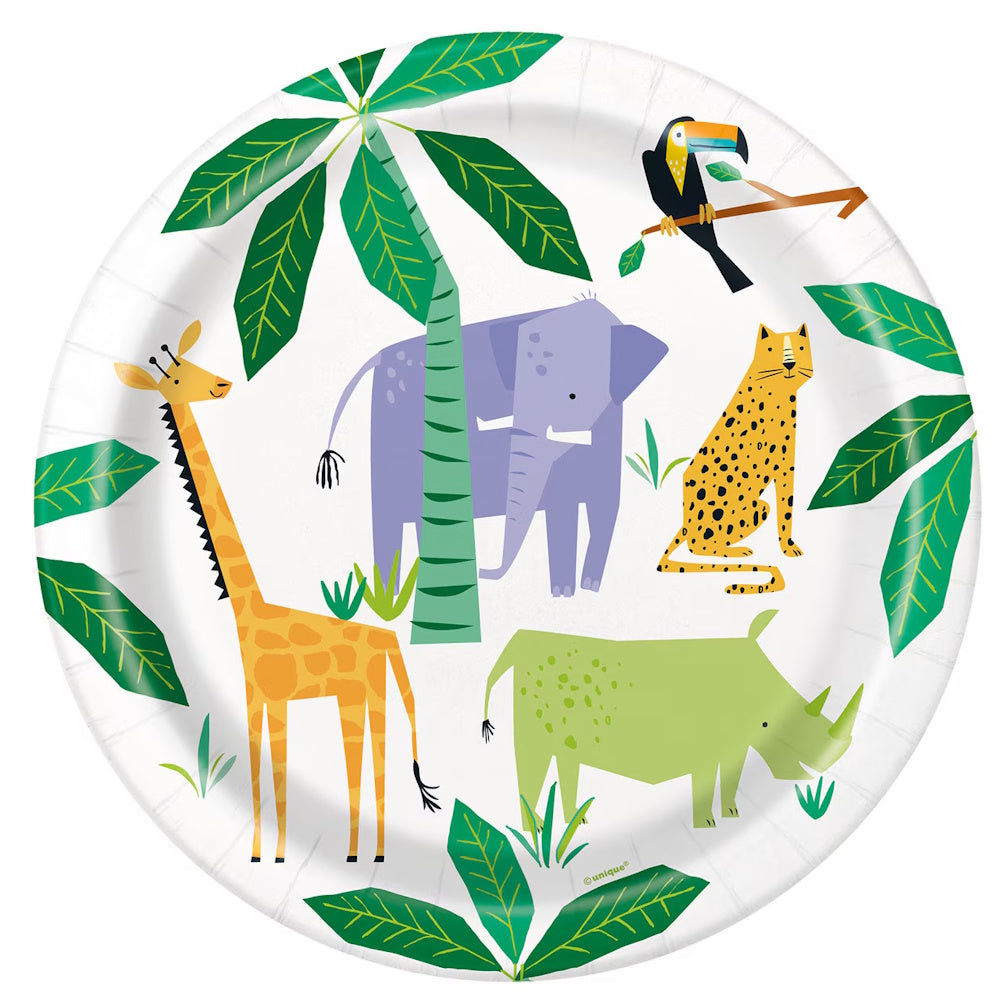 Animal Safari Dinner Plates 8pk