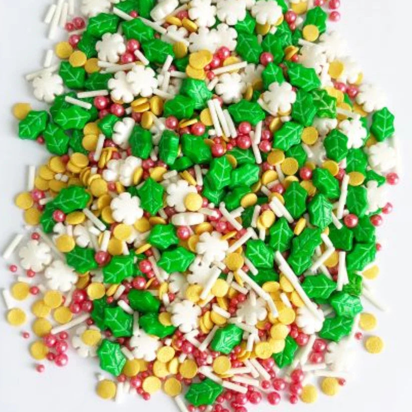 Arcoiris Sprinkles - Snowflakes & Holly Mix