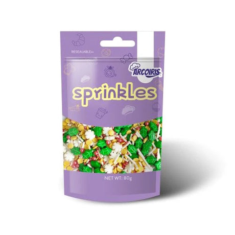 Arcoiris Sprinkles - Snowflakes & Holly Mix