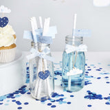 Baby Shower Flag Paper Straws 20pk - Blue