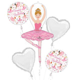 Ballerina Girl Foil Balloon Bouquet