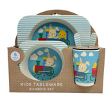 Easter Kids Bamboo Tableware Set - Train