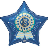 Best Dad Ever Star Foil Balloon
