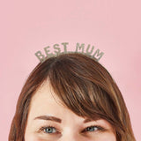 Best Mum Gold Glitter Headband