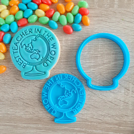 Best Teacher in the World Cookie Cutter & Embosser