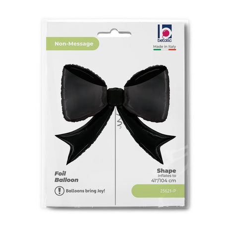 Black Bow Shaped Foil Balloon