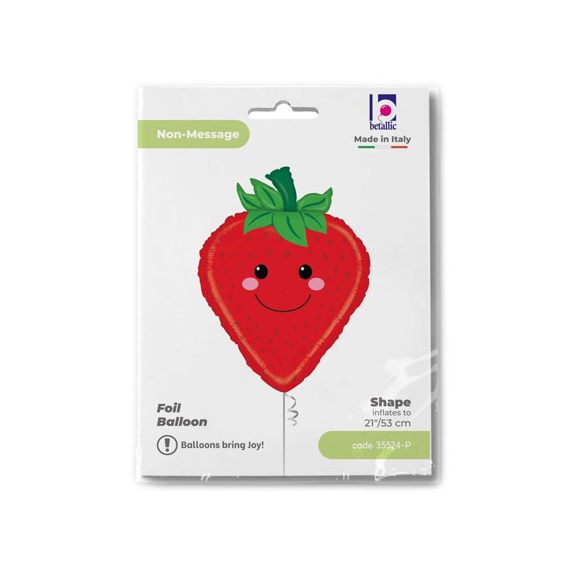 Produce Pals Strawberry Shaped Foil Balloon