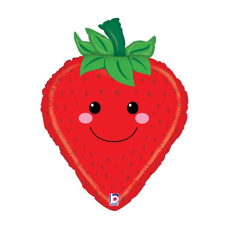 Produce Pals Strawberry Shaped Foil Balloon