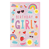 Birthday Girl Icons Birthday Card