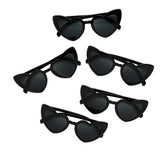 Black Heart Shaped Sunglasses 5pk