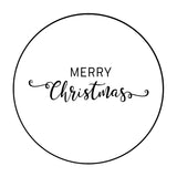 Edible Icing Image - Black & White Simple Christmas Round