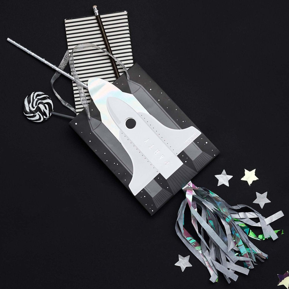 Blast Off Space Shuttle Party Bags 5pk