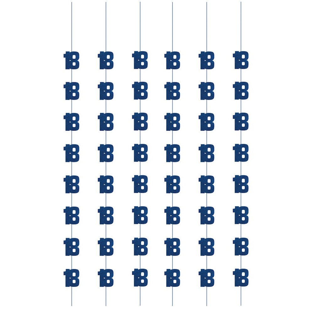 Glitz Blue String Decorations - 18