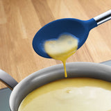 Blue Silicone Mixing Spoon with SS Handle