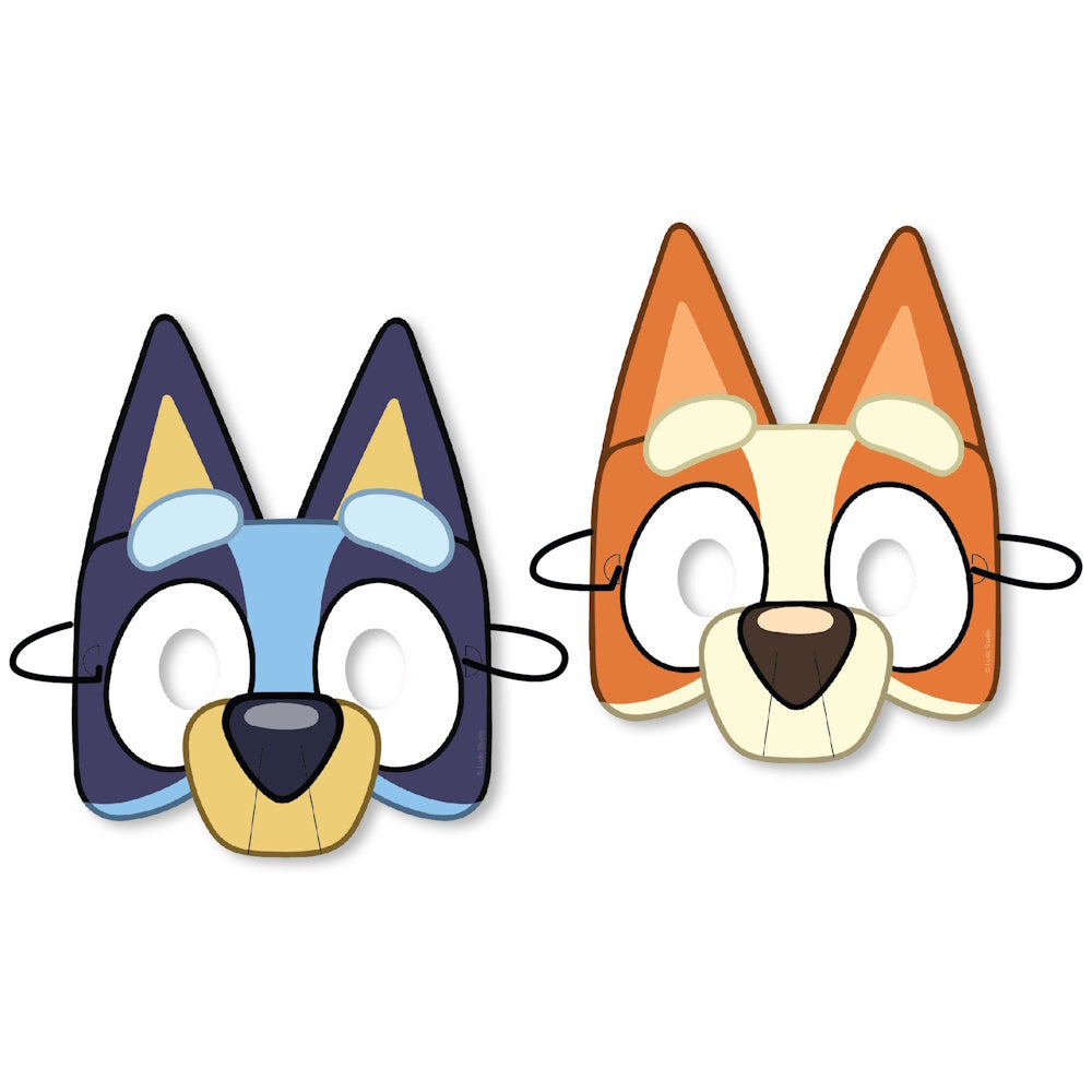 Bluey Party Masks 8pk