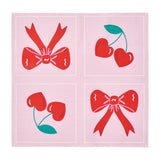 Annabel Trends Bows & Cherries Lunch Napkins 20pk
