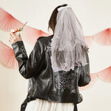 Bride to Be White Bow & Veil