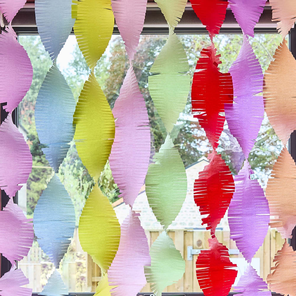 Bright Banquet Crepe Paper Streamers 8pk