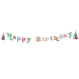 Bright Banquet Happy Birthday Banner with Tassels