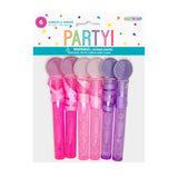 Pink & Purple Bubble Wands 6pk
