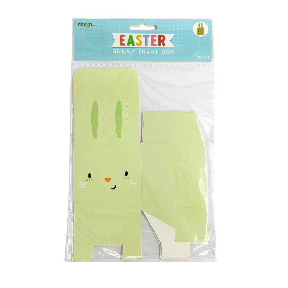 Bunny Shaped Treat Boxes 4pk
