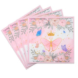Value Butterfly Napkins 20pk