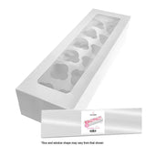 Cake Craft Long Cupcake Box 12-Hole 4in High (Wrapped)