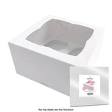 Cake Craft Cupcake Box 4-Hole 4in High (Wrapped)