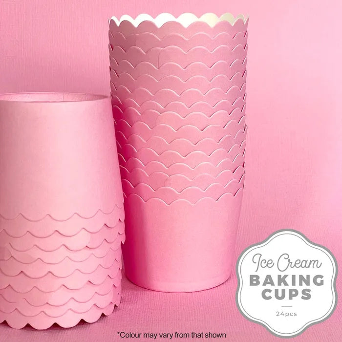 Cake Craft Baking Cups 24pk - Pastel Pink