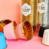 Cake Craft Foil Round Baking Cups 50pk - Silver
