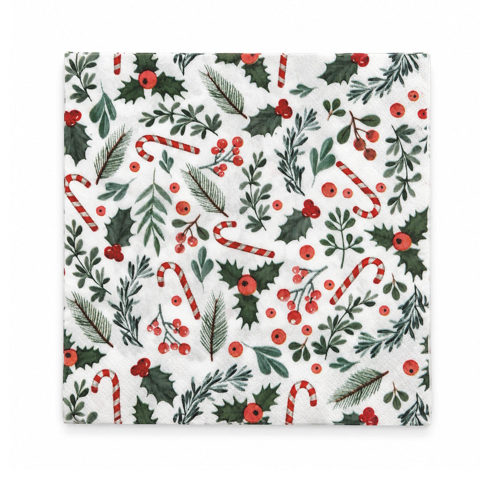 Christmas Napkins 20pk - Candy Canes